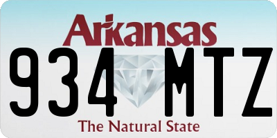 AR license plate 934MTZ
