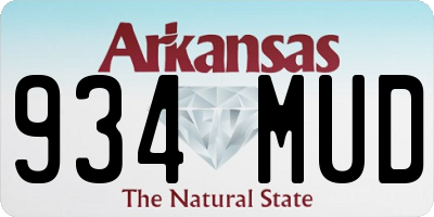 AR license plate 934MUD