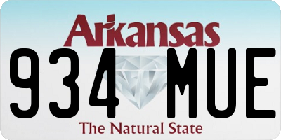 AR license plate 934MUE