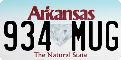 AR license plate 934MUG