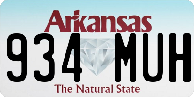 AR license plate 934MUH