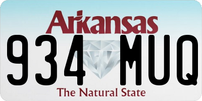 AR license plate 934MUQ