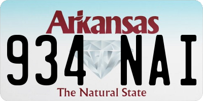 AR license plate 934NAI