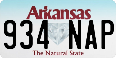 AR license plate 934NAP