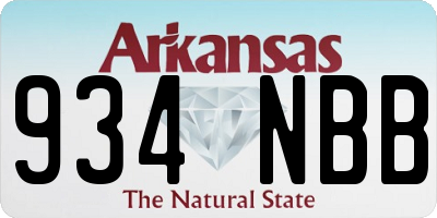 AR license plate 934NBB