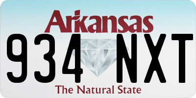 AR license plate 934NXT