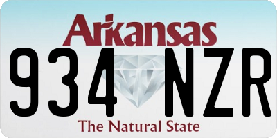 AR license plate 934NZR