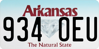 AR license plate 934OEU