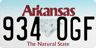 AR license plate 934OGF