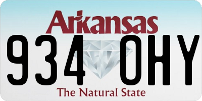 AR license plate 934OHY
