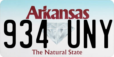 AR license plate 934UNY