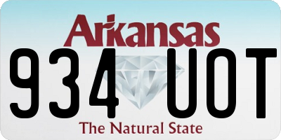 AR license plate 934UOT
