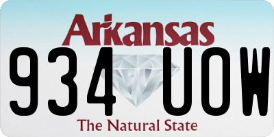 AR license plate 934UOW