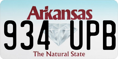 AR license plate 934UPB