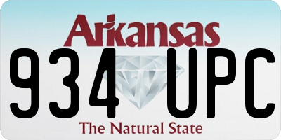 AR license plate 934UPC