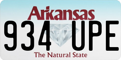 AR license plate 934UPE