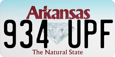 AR license plate 934UPF