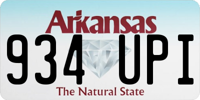 AR license plate 934UPI
