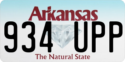 AR license plate 934UPP