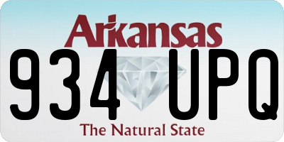 AR license plate 934UPQ