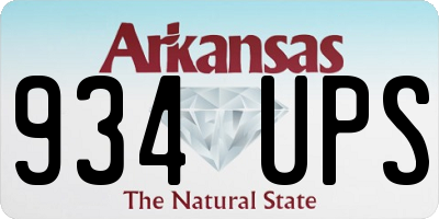 AR license plate 934UPS