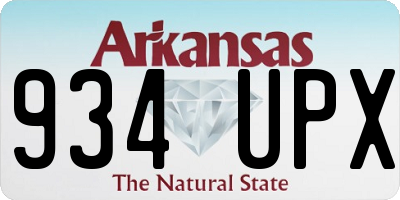 AR license plate 934UPX