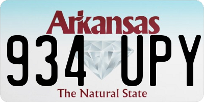 AR license plate 934UPY