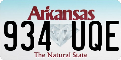AR license plate 934UQE