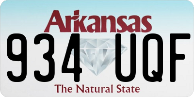 AR license plate 934UQF