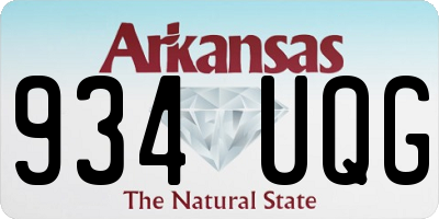 AR license plate 934UQG