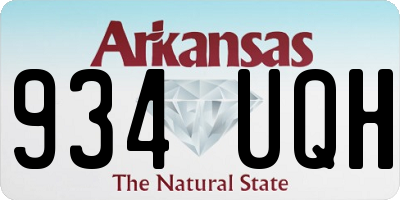 AR license plate 934UQH