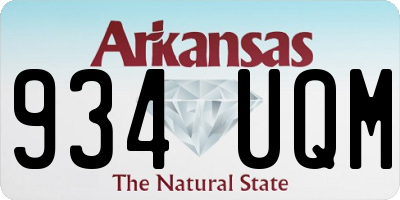 AR license plate 934UQM