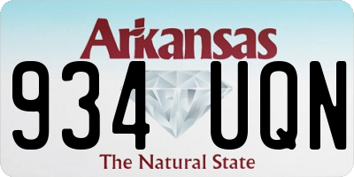 AR license plate 934UQN