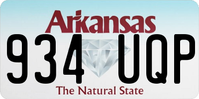 AR license plate 934UQP