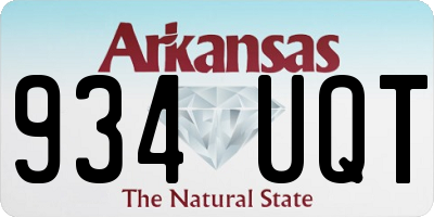 AR license plate 934UQT