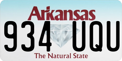 AR license plate 934UQU