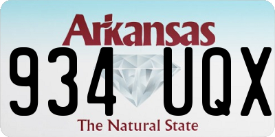 AR license plate 934UQX