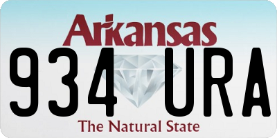 AR license plate 934URA