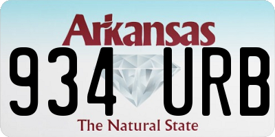 AR license plate 934URB