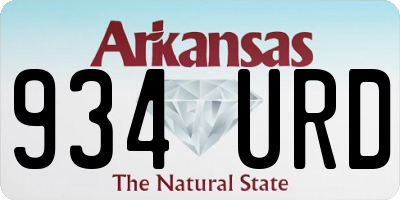 AR license plate 934URD