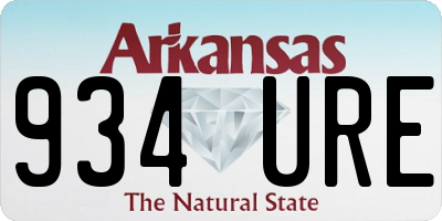 AR license plate 934URE