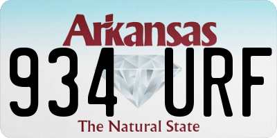 AR license plate 934URF