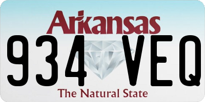 AR license plate 934VEQ