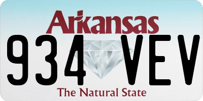AR license plate 934VEV