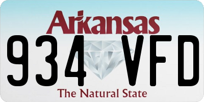 AR license plate 934VFD