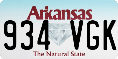 AR license plate 934VGK