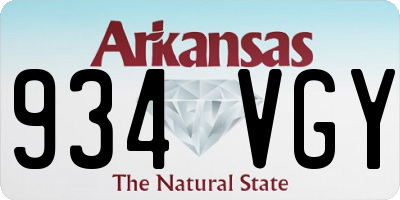 AR license plate 934VGY
