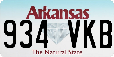 AR license plate 934VKB