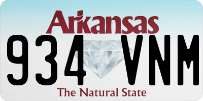 AR license plate 934VNM