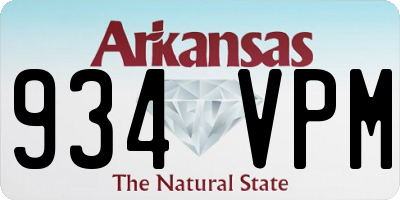 AR license plate 934VPM